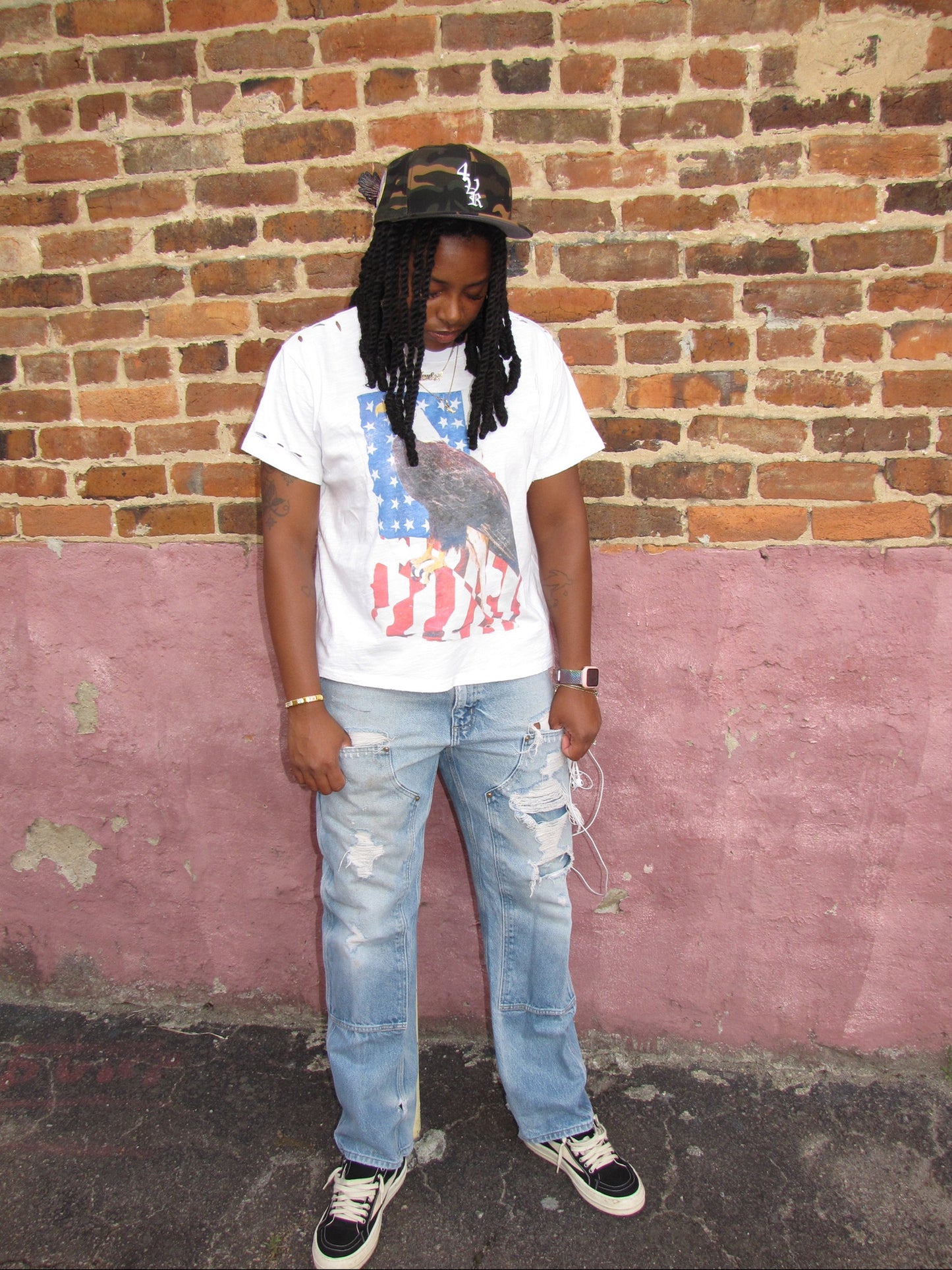 Vintage American Flag Eagle Tee