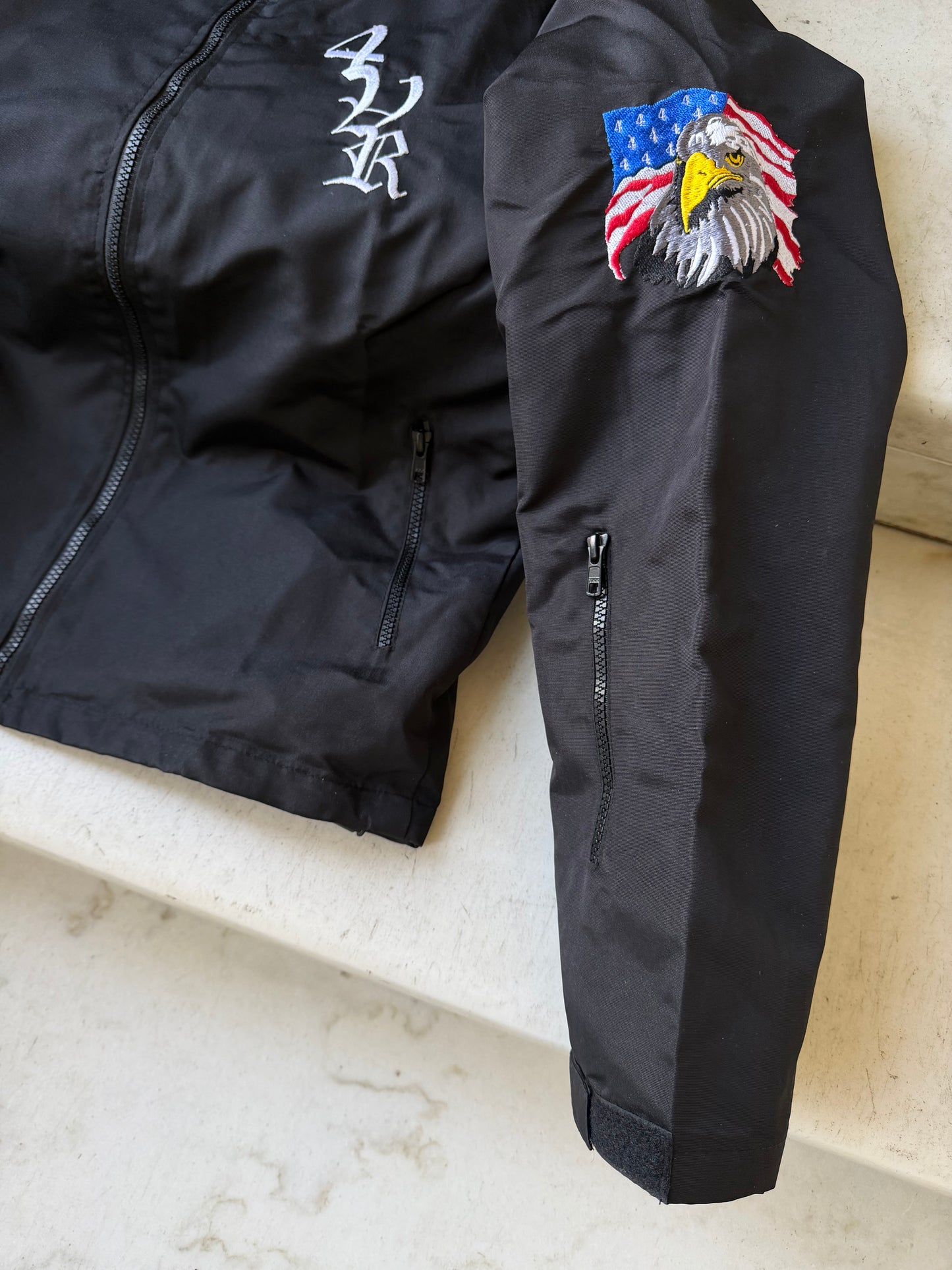Black Nylon TrackSuit