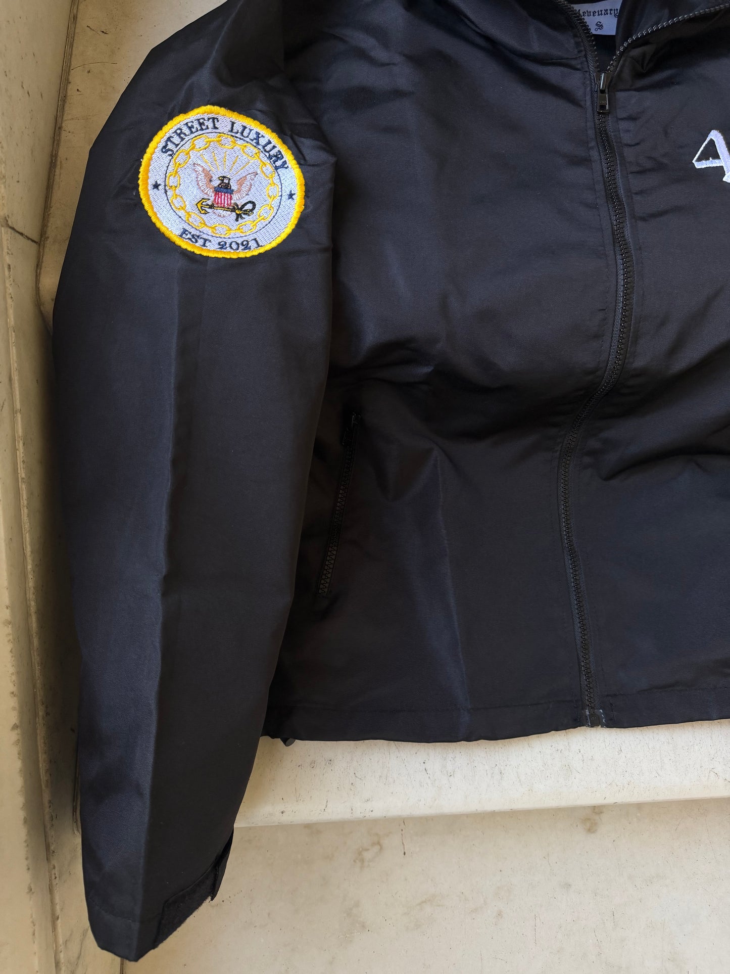 Black Nylon TrackSuit