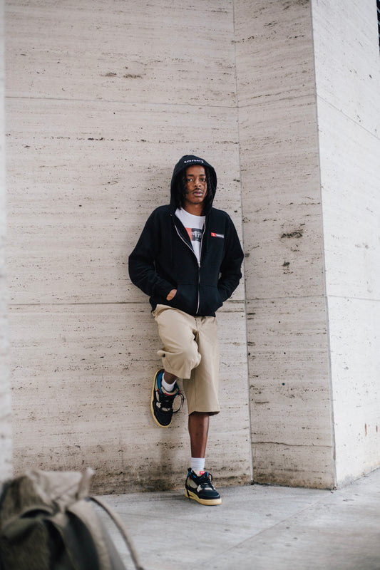 4VR Black Uniform Zip Up