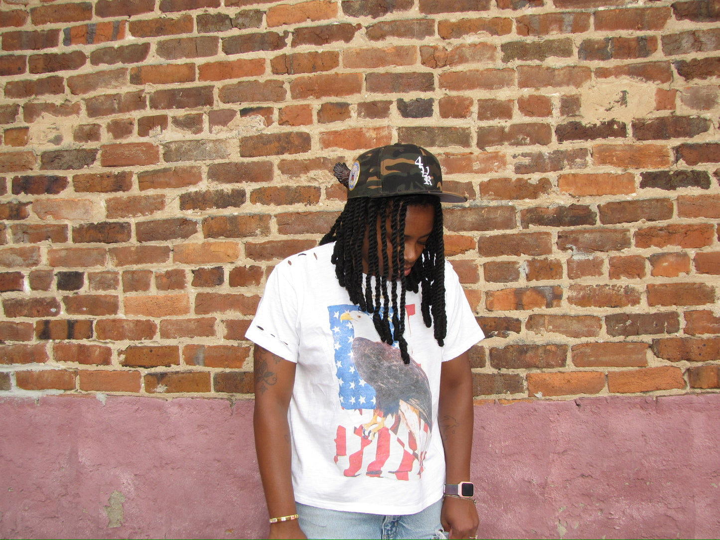 Vintage American Flag Eagle Tee