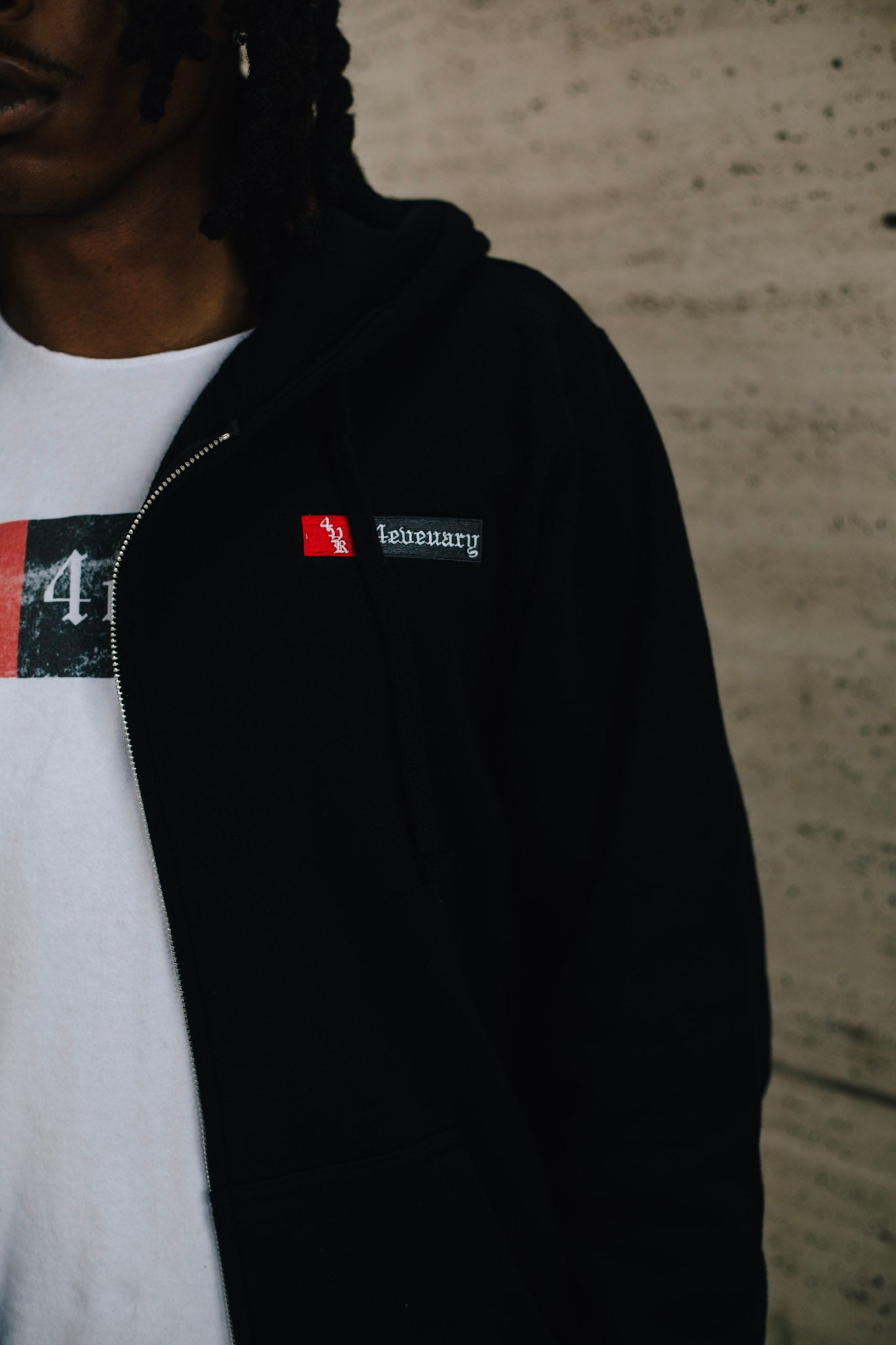 4VR Black Uniform Zip Up