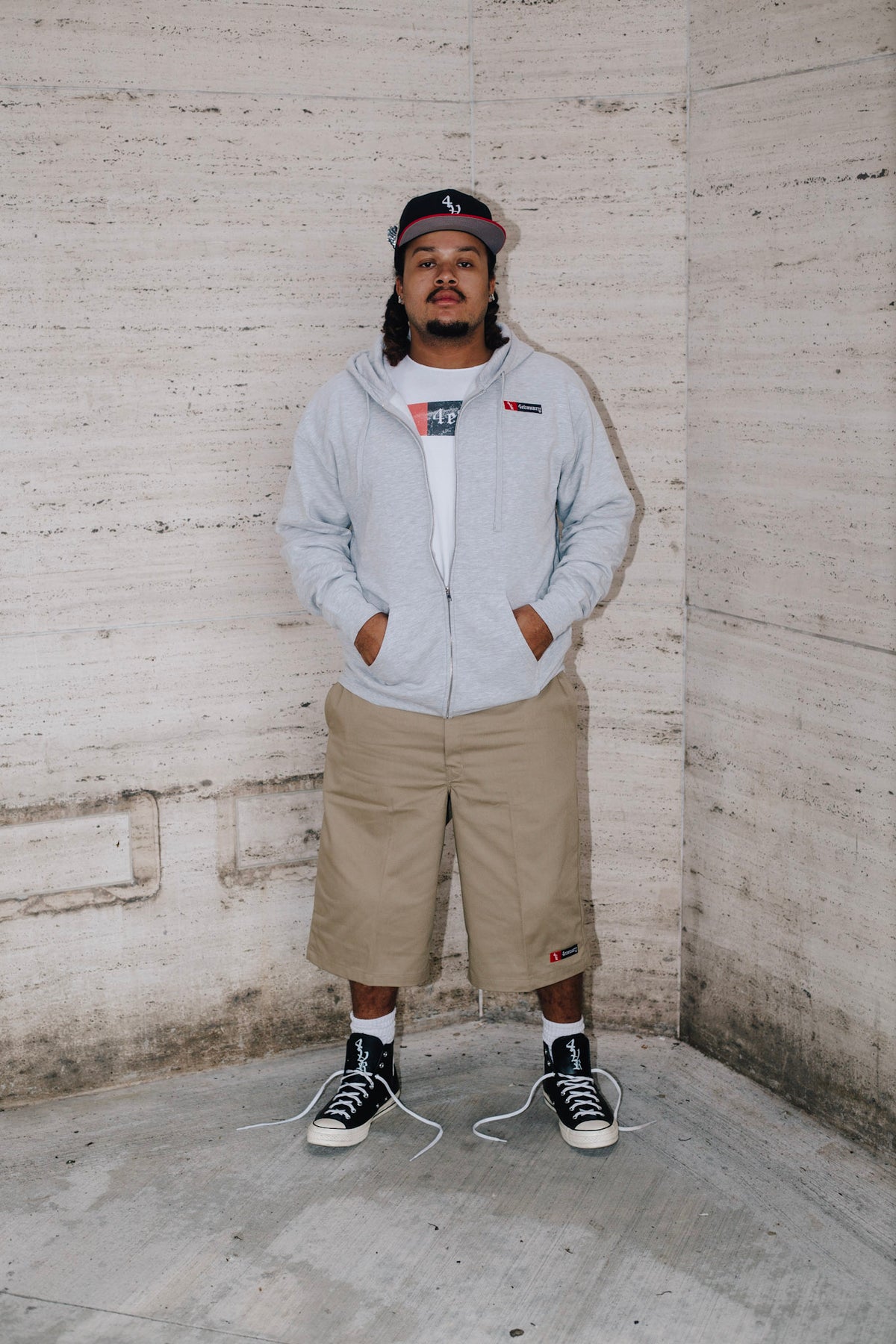 4VR Grey Uniform Zip Up